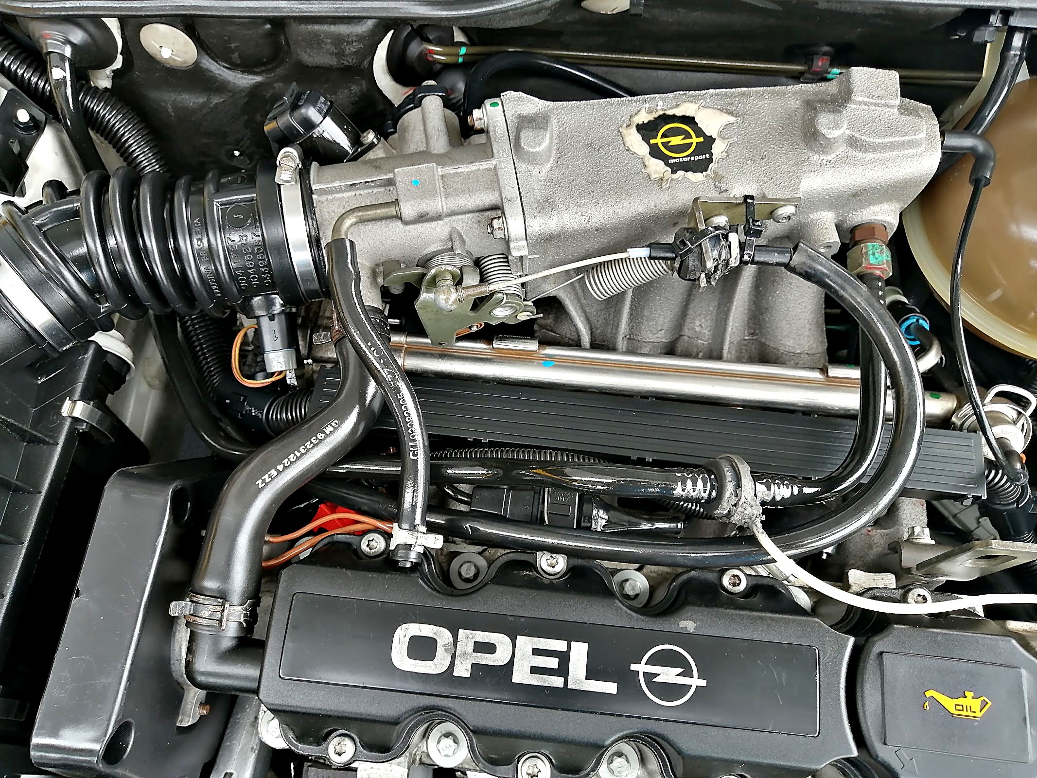 Close-up of engine work at Anton's Auto Centre